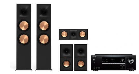 Onkyo TX-NR5100 / Klipsch R-800F Reference 5.0 pakke med forsterker