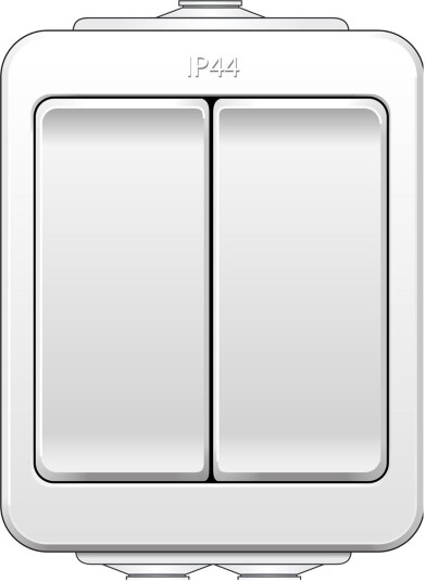 Norwesco Strømbryter 461054 Kapslet, IP44 Kronevender