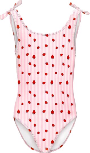 Kids Only Badedrakt KogBeach Romantikk Rose/Strawberry Strip Kids Only 5 6 år 110 116 Badetøy Rosa