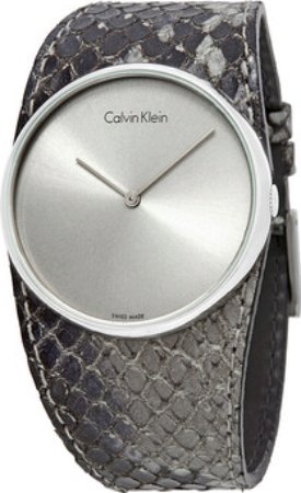 Calvin Klein CK Dameklokke K5V231Q4 Spellbound Sølvfarget/Lær Ø39
