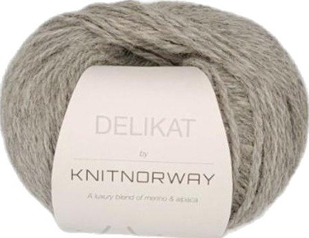 Knit Norway Delikat Garn Light Grey Melange 515 50 g