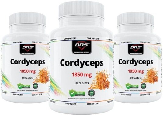 DNS 3-Pack Cordyceps Fungus - 3 X 60 Tabletter