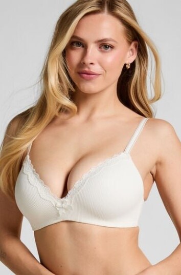 Hunkemöller Lola Non Wired Low Demi Pu White E x 85