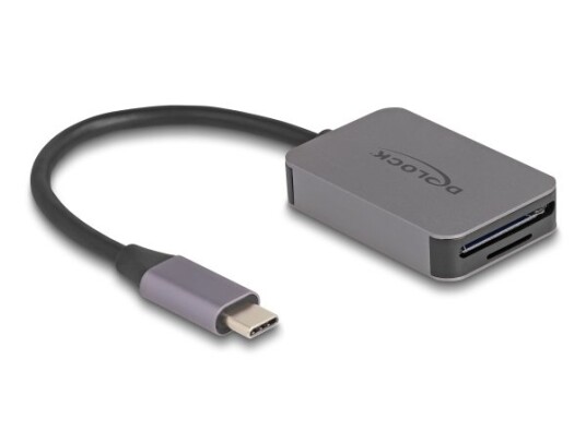 Delock Usb Type-C-Kort I Aluminiumshus For Sd Eller Micro - Kortleser - Micro Sd (91009)