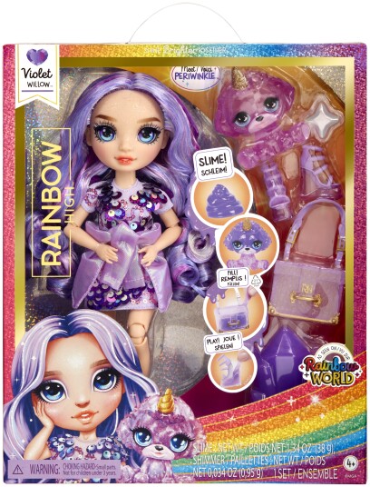 Rainbow High Klassisk Rainbow Motedukke Violet Lilla