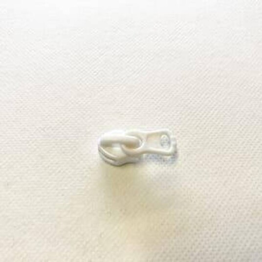 GLIDELÅSSKYVER SPIRAL 3 MM YKK PLAST HVIT