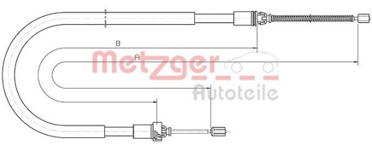 Metzger Tautrekk parkeringsbrems METZGER 10.6033