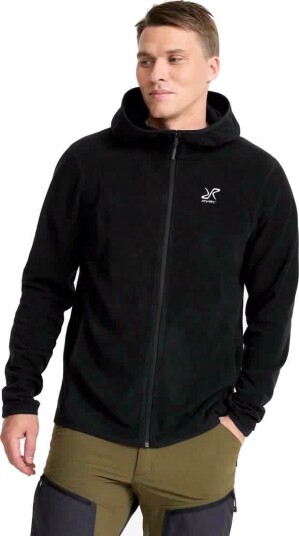 Revolutionrace Herre Overdeler Fleece & midlayers Hiker Fleece Hoodie Herre Black S