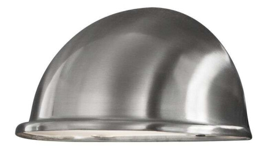 Konstsmide Torino halvmåneplafond liten E14 Rustfri. 7325-000