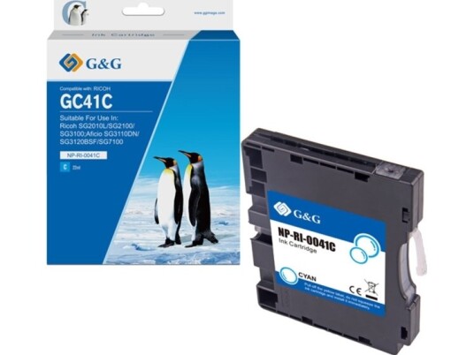 G&G G & G G & G Kadaver Kompatibel Gips/Skrotter Med 405766 Cyan 600S Np-Ri-0041C Ricoh Aficio Sg 2100N