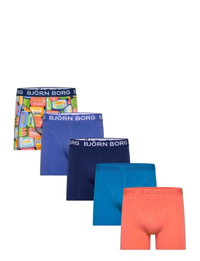 Björn Borg Cotton Stretch Boxer 5P   Multi/patterned   L