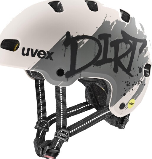 Uvex Kid 4 Style MIPS Sykkelhjelm Barn 55-58cm - Varm Grå? Matt Uvex Kid 4 Style MIPS Sykkelhjelm Barn 55-58cm - Varm Grå? Matt
