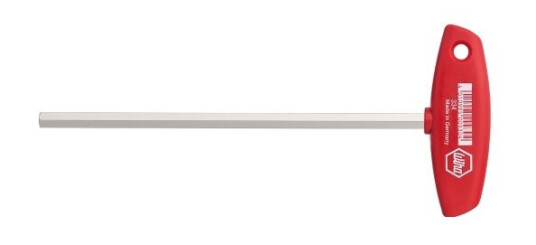 Wiha 00926, L-Formet Hexnøkkel, Metrisk, 1 Stykker, T-Håndtak Uten Kort Arm, Plastikk, Kromvanadiumstål