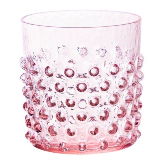 Klimchi Hobnail vannglass 15 cl rosaline Klimchi Hobnail vannglass 15 cl rosaline