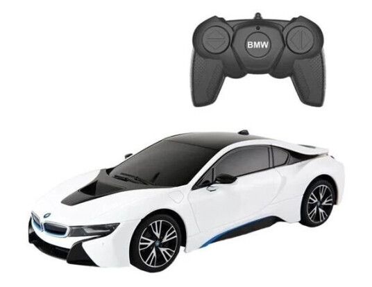 RASTAR R/C 1:18 BMW i8 remote control car white RASTAR R/C 1:18 BMW i8 remote control car white