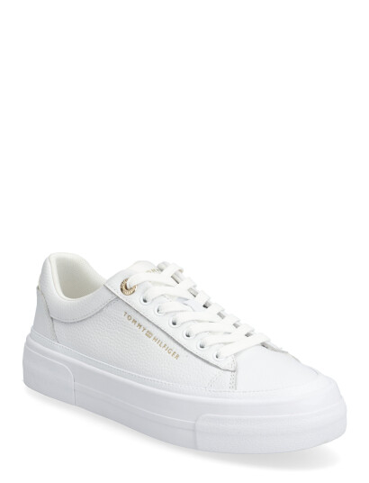 Tommy Hilfiger Th Foxing Platform Leather - White - 38