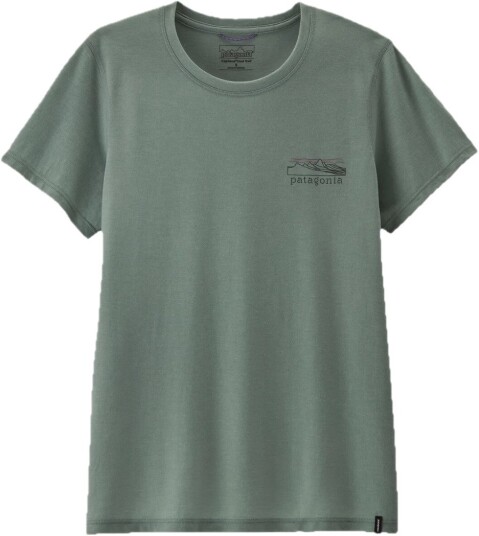 Patagonia W"s L/s Cap Cool Trail Shirt   Stratapeaks Cover Green L