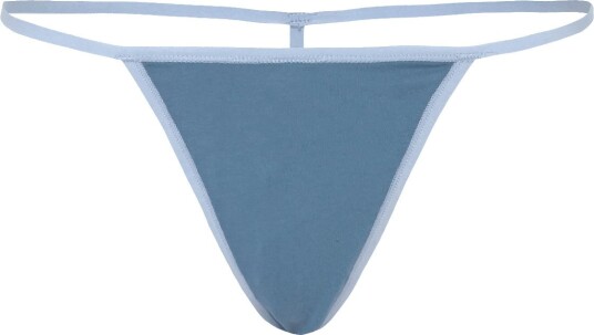 Organic Basics Core String   STEEL BLUE   XS