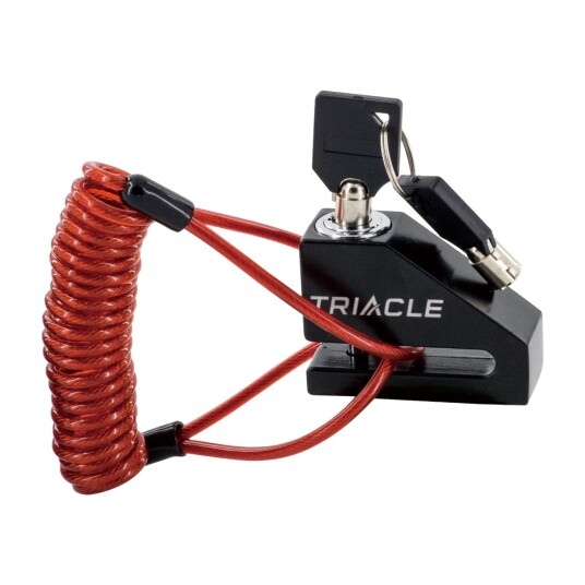 Triacle skivebremselås, svart/rød