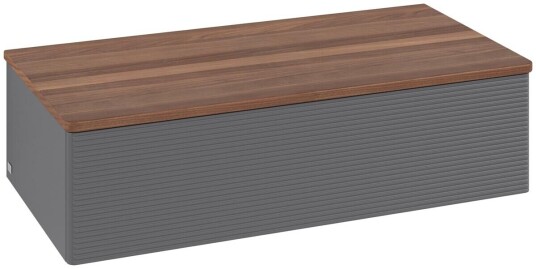 Villeroy & Boch Villeroy & Boch Antao Sideskap 100x50x26,8 cm u/lys Antrasitt/Valnøtt