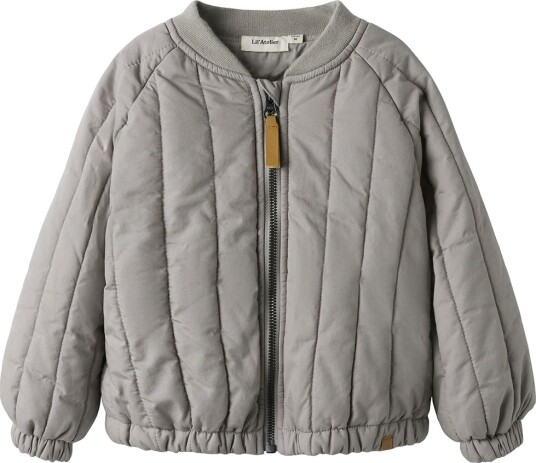 Lil" Atelier Bomber Jakke NbnLio Sorg Dove m. Måne Lil Atelier 56 Overgangsjakke Grå