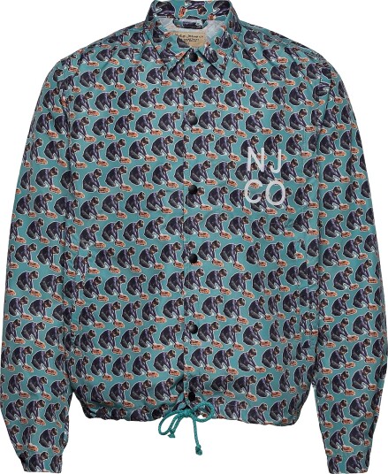 Nudie Jeans Josef Coach Jkt Logo Boy Blue L