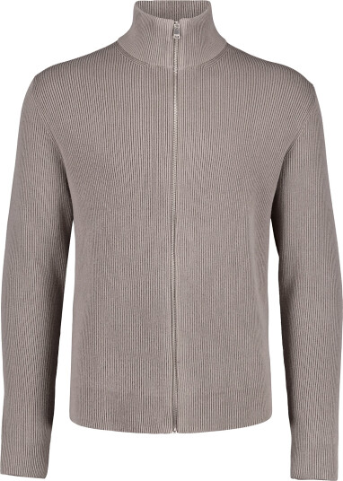 Lindbergh Knitted Zip Cardigan Grey M
