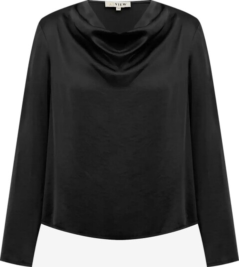A View Sinda Drape Blouse BLACK 34
