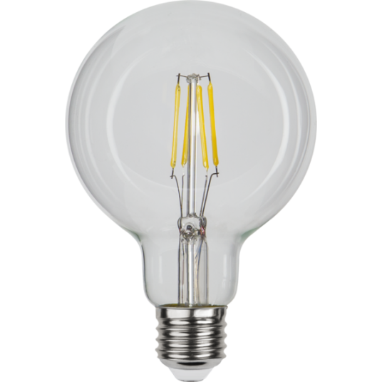 Star Trading Illumination G95 Klar Filament E27 4,2W 400K 470lm Dimbar