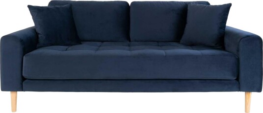 House Nordic Lido 2,5-pers, Sofa - Mørkeblå Velour