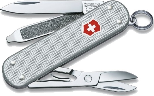 Victorinox Classic Alox Lommekniv Multiverktøy Sølv 6mm Victorinox Classic Alox Lommekniv Multiverktøy Sølv 6mm