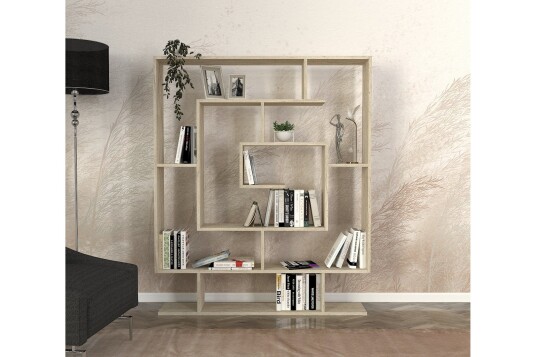Sarmasik Bokhylle 124,8 cm Beige