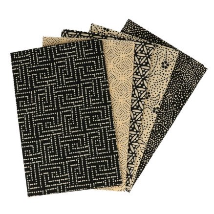 Tissu De Marie Marie's Fabric Fat Quarter Midnat 50x57cm 5 stk