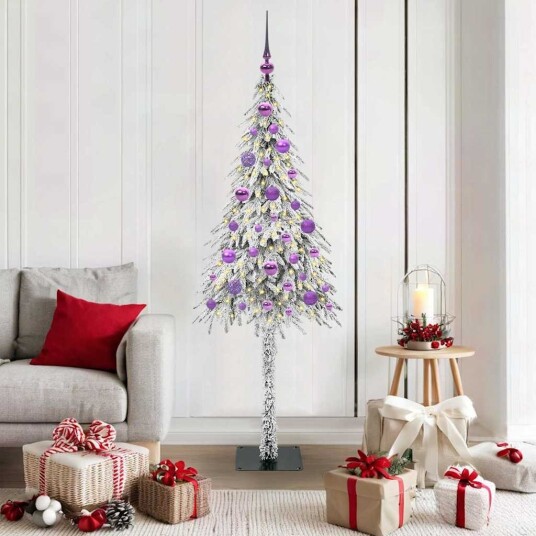 Juletre med 150 LED med stativ Hvit 150 cm PE og stål Juletre med 150 LED med stativ Hvit 150 cm PE og stål