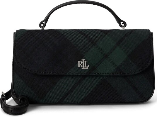 Lauren Ralph Lauren Black Watch Twill Marcy Crossbody Wallet BLACK WATCH TARTA One Size