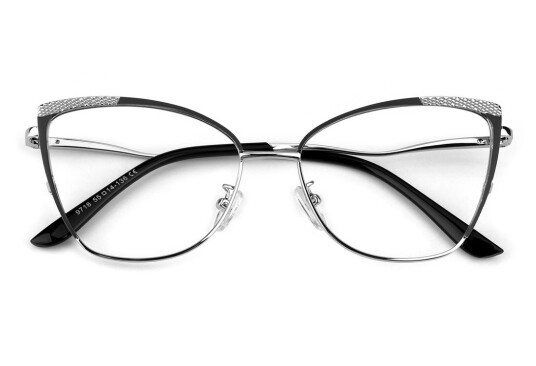 Eo Selection Damebriller Moretti fra eo Selection Svart Metall cateye Small