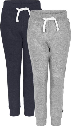 Minymo Basic 36 2-Pack Joggebukser Barn Grå 140