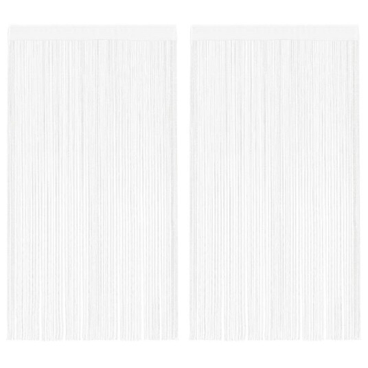 vidaXL Trådgardiner 2 stk 140x250 cm hvit