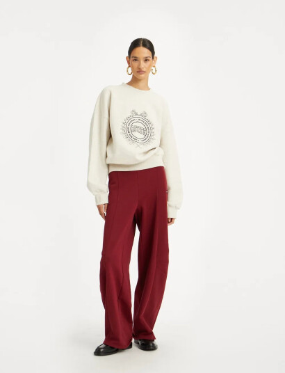 ROTATE Birger Christensen Heavy Sweat Crewneck - Cream - XL