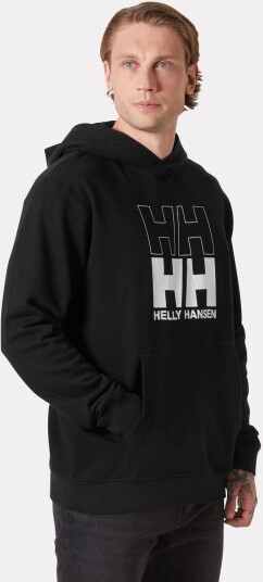 Helly Hansen Core Graphic Sweat Hettegenser Herre Svart L