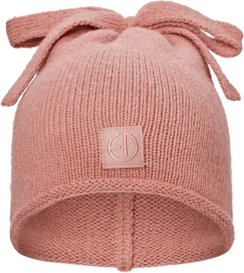 Elodie Details Furry Knit Beanie Rosy Bow 2 3Yr Pink 3 100Y