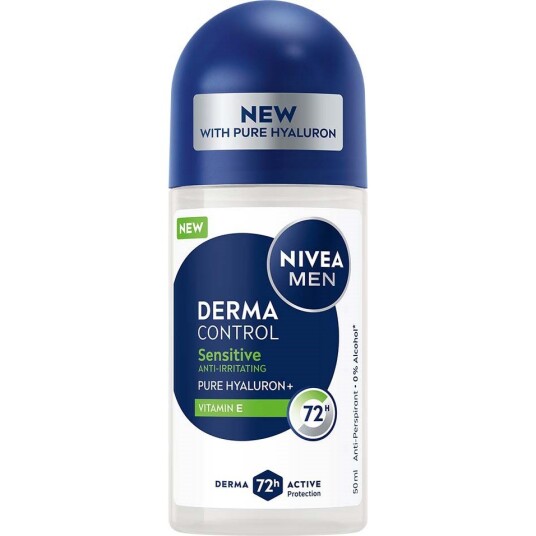 NIVEA NIVEA MEN Antiperspirant Deo Derma Control Sensitive Roll On 50