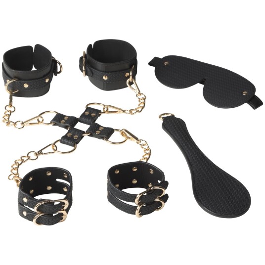 Sinful Flettet Kinky Bondagesett - Svart - Svart