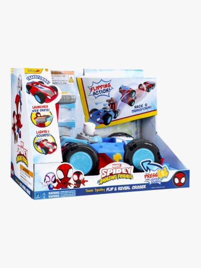 Spider-man Spidey Flip & Reveal Cruiser - Blue - ONE SIZE Spider-man Spidey Flip & Reveal Cruiser - Blue - ONE SIZE