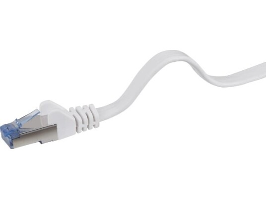 Renkforce Patchkabel Rj-45 M Til Rj-45 M 20 M U/Ftp Cat 6A Halogenfri Formet Uten Krok Flat Grå