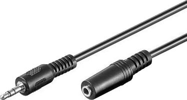 Premiumcord 2M 3.5Mm M/F 3.5Mm Hankjønn 3.5Mm Hunkjønn 2 M Sort