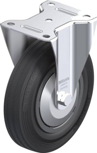 Blickle 63610 B-Vpp 200R-Fa Faste Hjul, Hjuldiameter 200 Mm, Bæreevne Maks. 205 Kg, 1 Stk