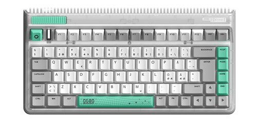 IQUNIX OG80 Wormhole RGB TTC Silent Brown - Gamingtastatur - Nordisk - Grå IQUNIX OG80 Wormhole RGB TTC Silent Brown - Gamingtastatur - Nordisk - Grå