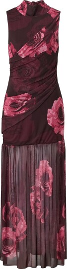 Bubbleroom Maxikjole Scarf Mesh Ankle Flerfarget