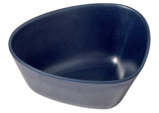 Lind DNA Curve Stoneware skål M 20x22 cm Navy Blue